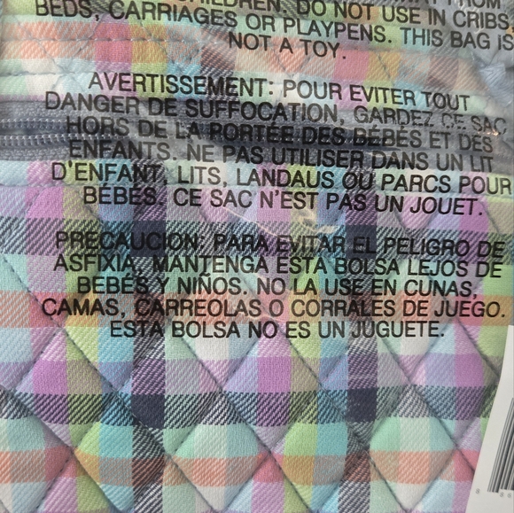 Vera Bradley hipster gingham plaid - Picture 2 of 3